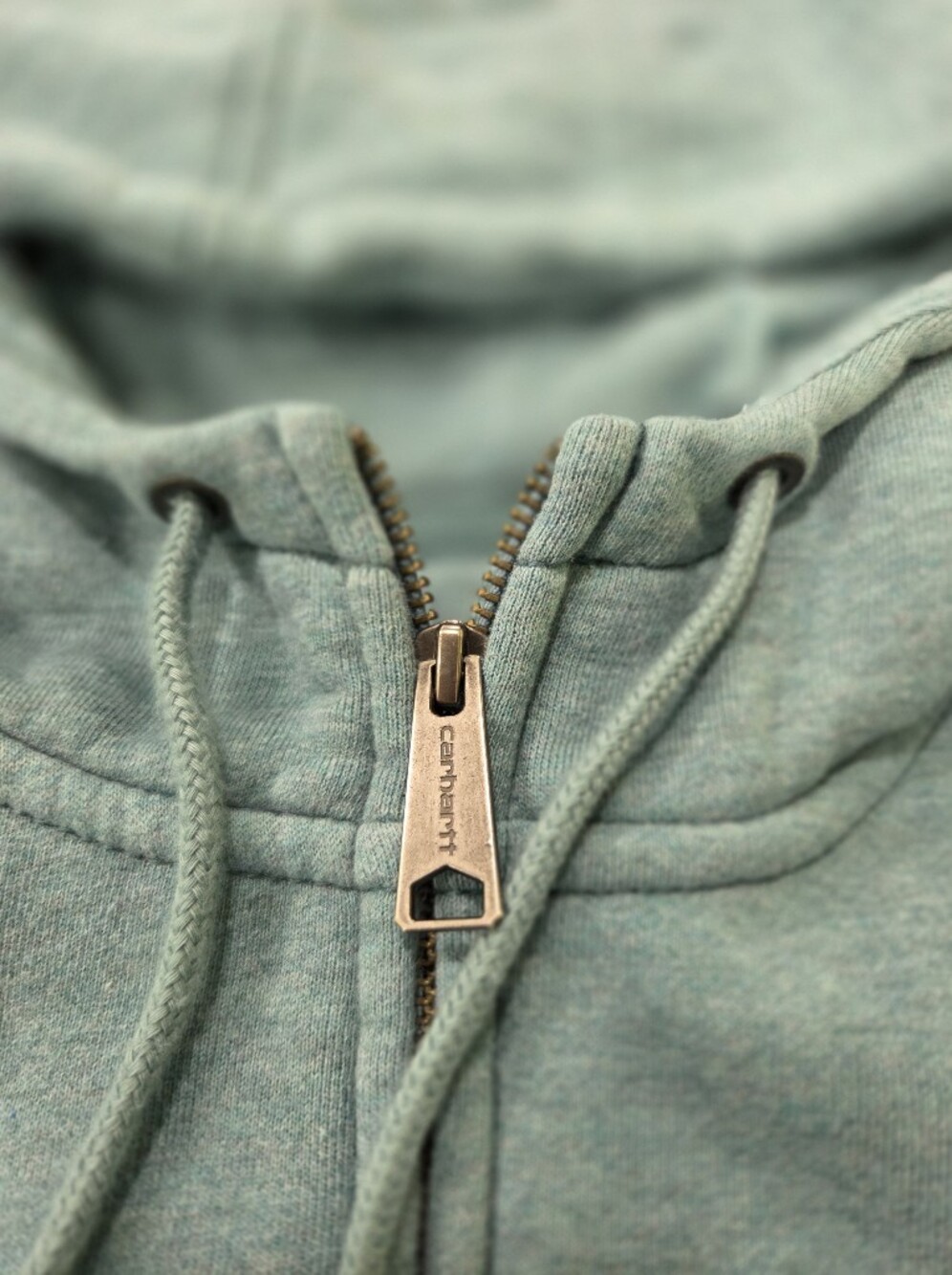 Carhartt Clarksburg Zip Front Sweatshirt Hoodie Heavyweight Fleece Size Large - Picture 6 of 9